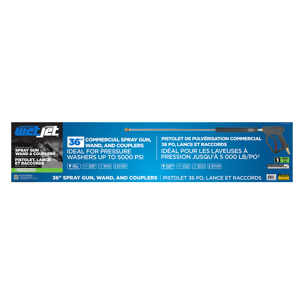 36" Pressure Washer Gun & Wand Assembly