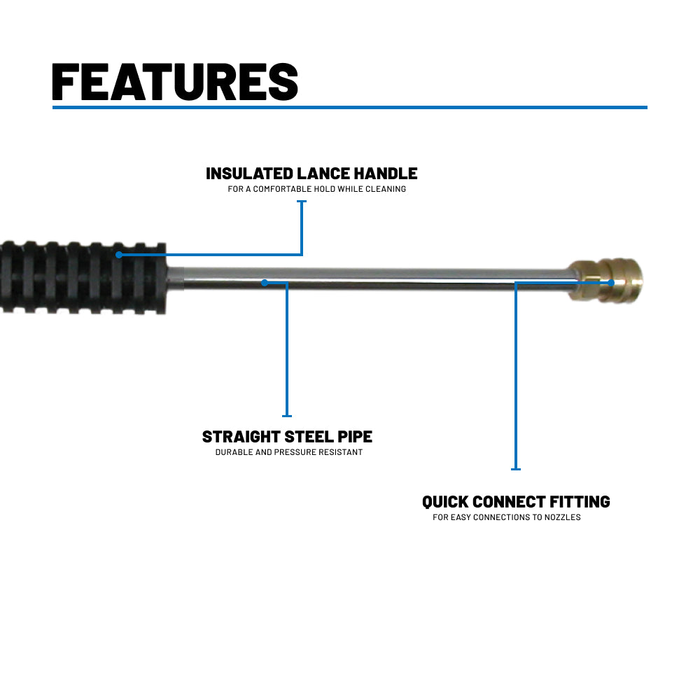 36" Pressure Washer Gun & Wand Assembly