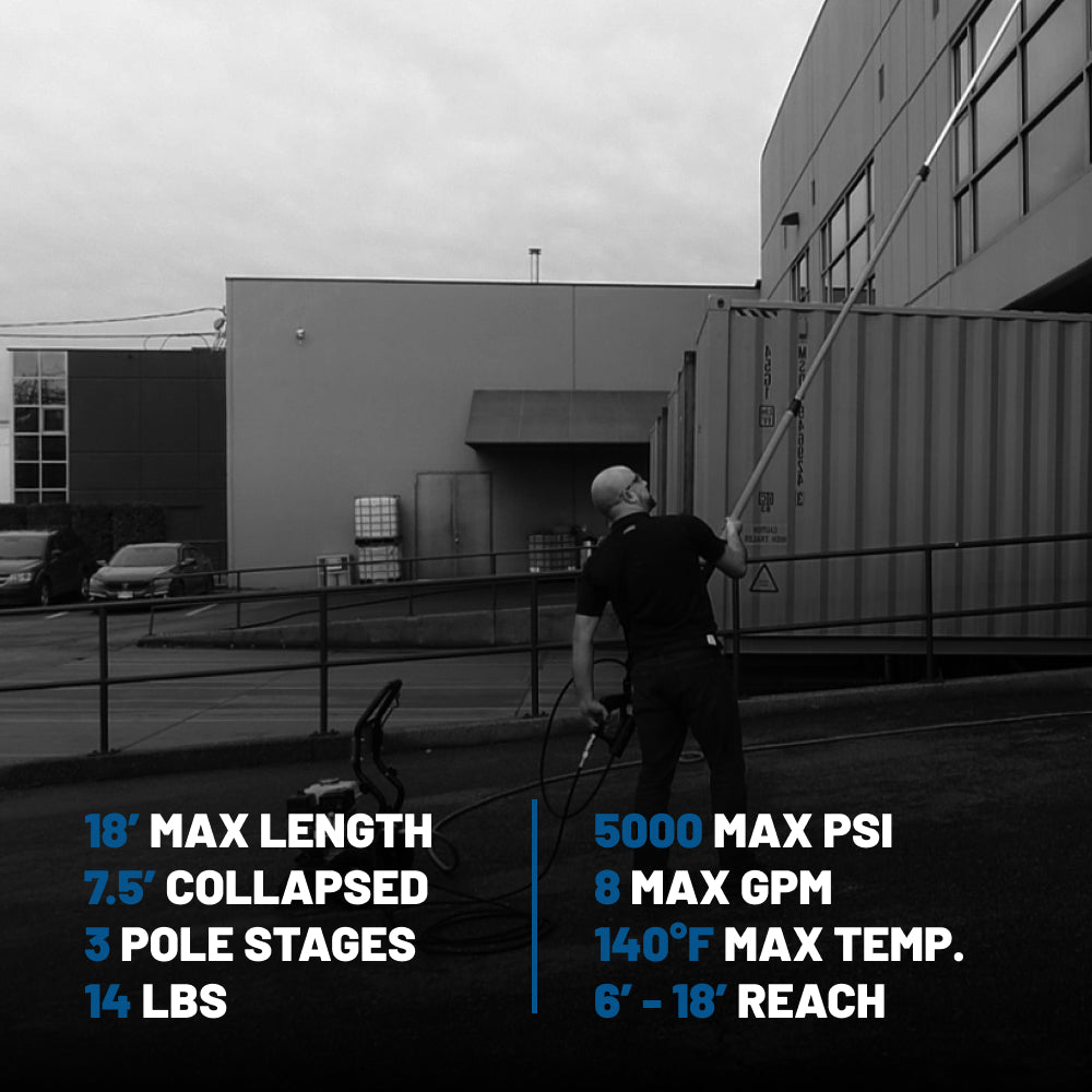 18' Telescoping Pressure Washer Wand