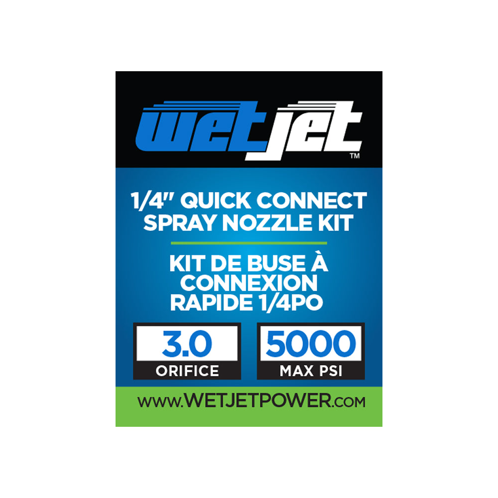 3.0 Quick Connect Pressure Washer Nozzle Set with Holder & Clip 0°, 15°, 40°, & Soaper