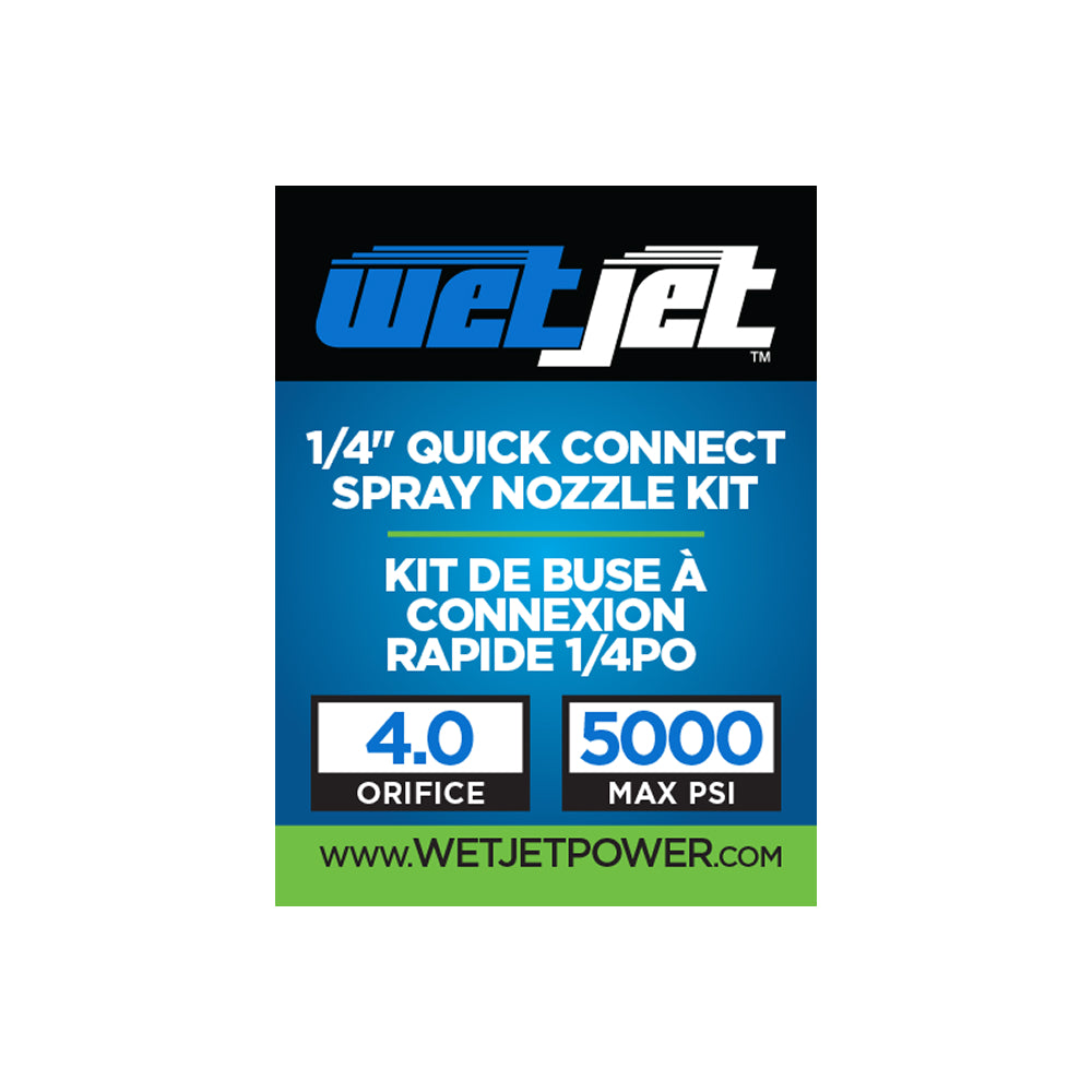 4.0 Quick Connect Pressure Washer Nozzle Set with 0°, 15°, 40° and Soaper