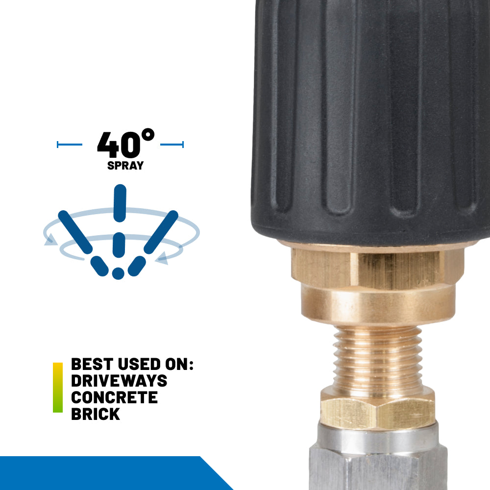 Rotary 1/4" Quick Connect Pressure Washer Nozzle - 3.0 Orifice