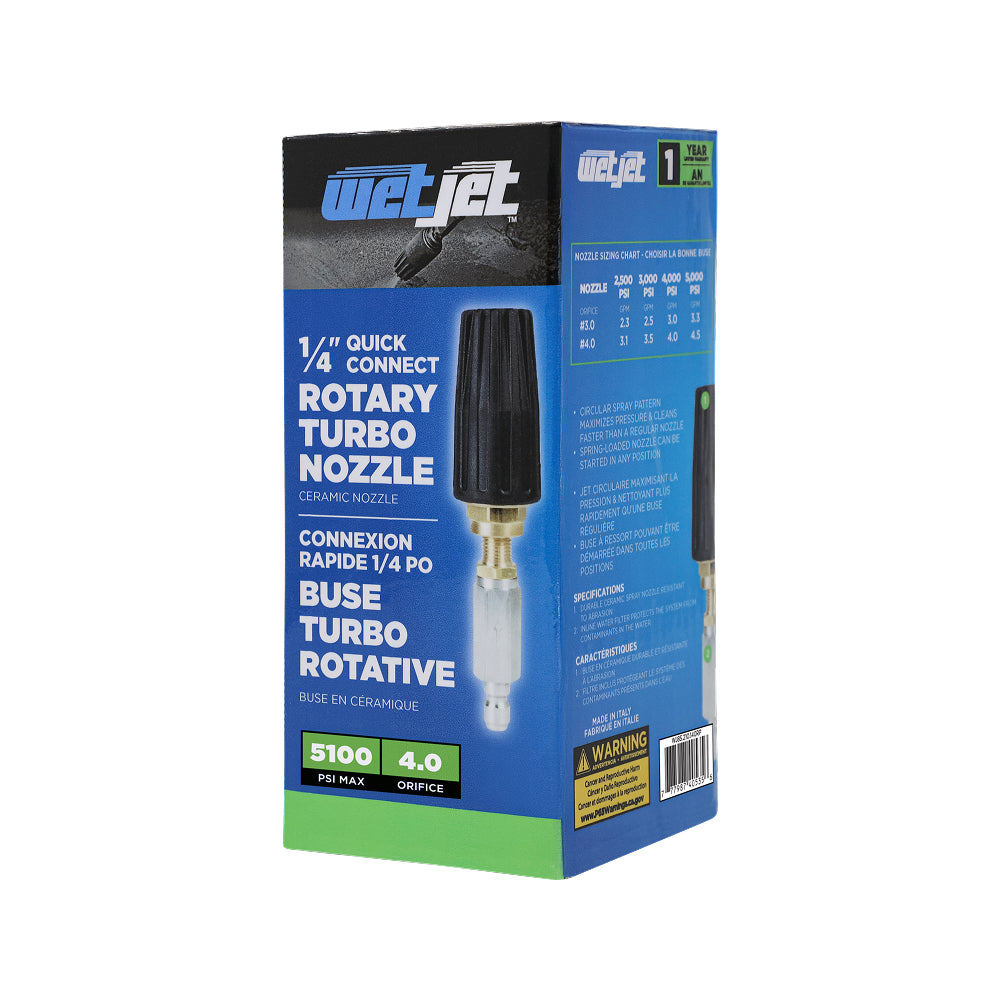 Rotary Pressure Washer Nozzle - 4.0 Orifice