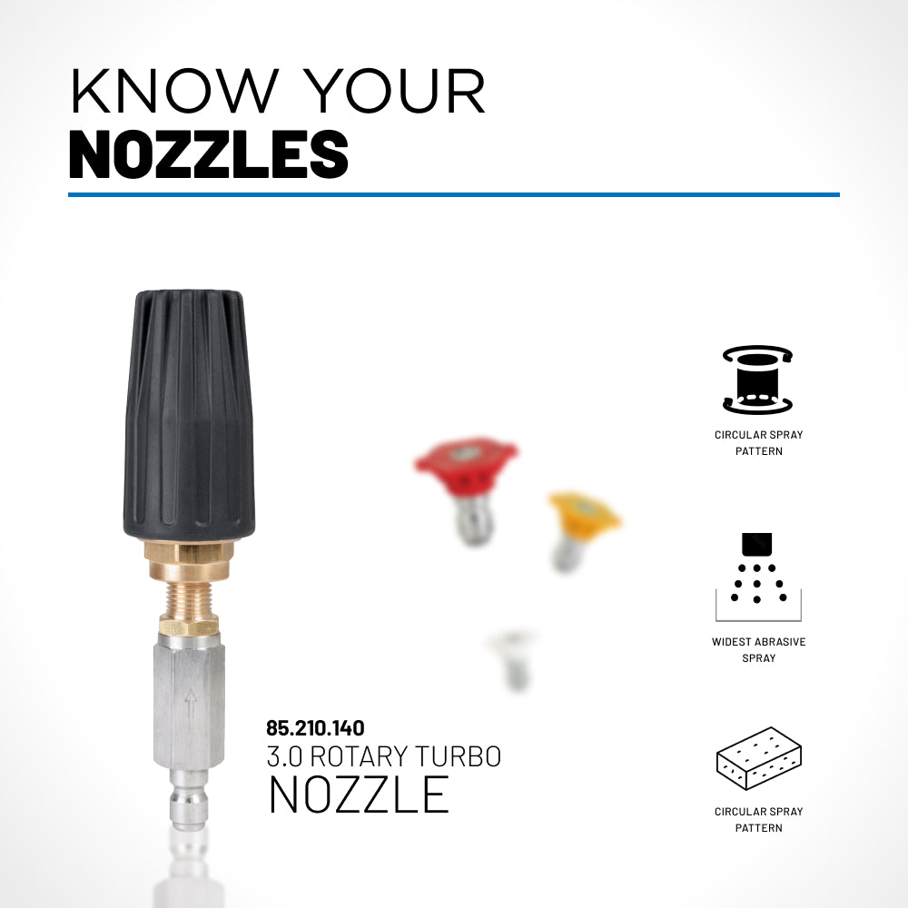 Rotary Pressure Washer Nozzle - 4.0 Orifice