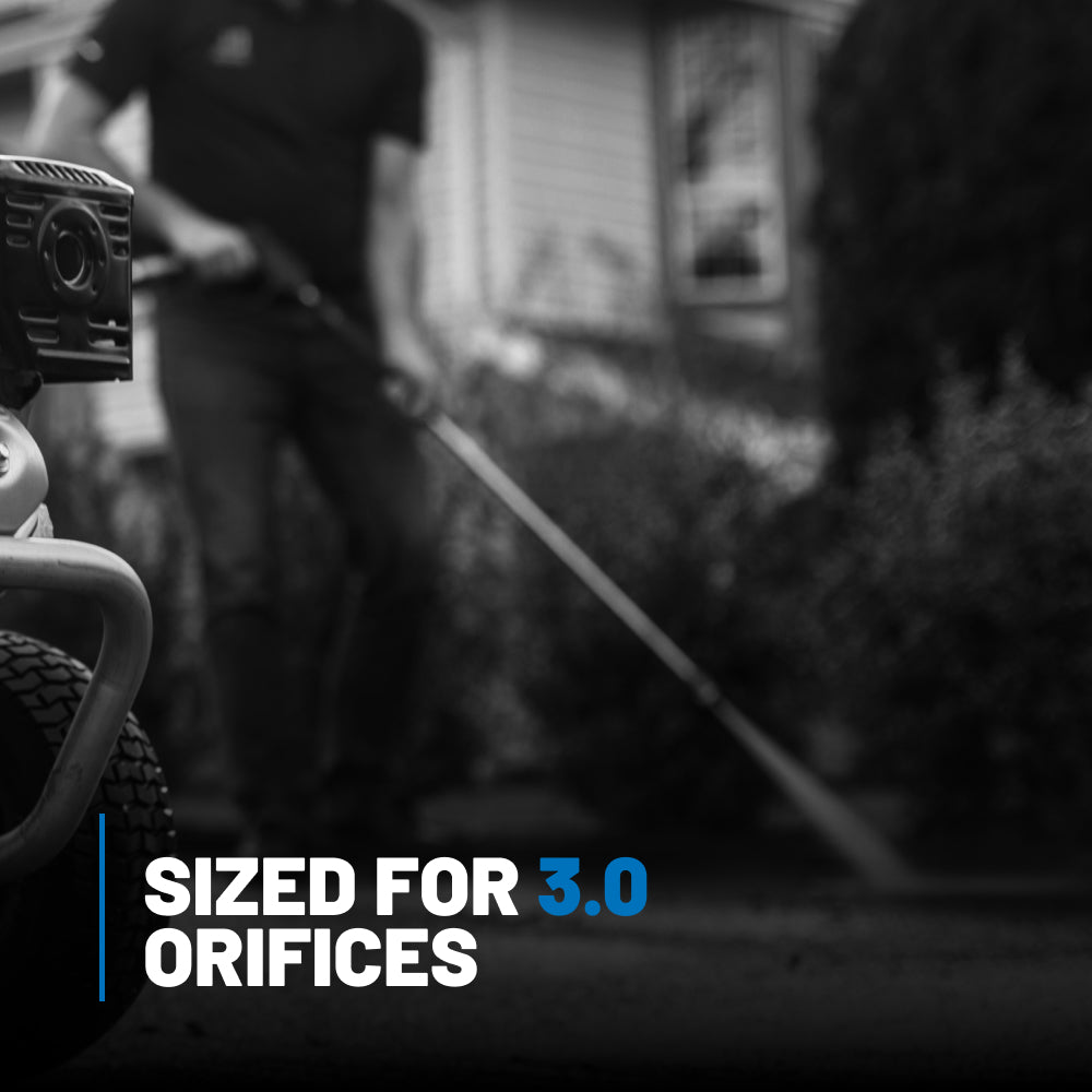 15° Quick Connect Spray Pressure Washer Yellow Nozzle - 3.0 Orifice