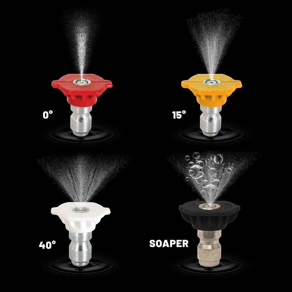 15° Quick Connect Spray Pressure Washer Yellow Nozzle - 4.5 Orifice