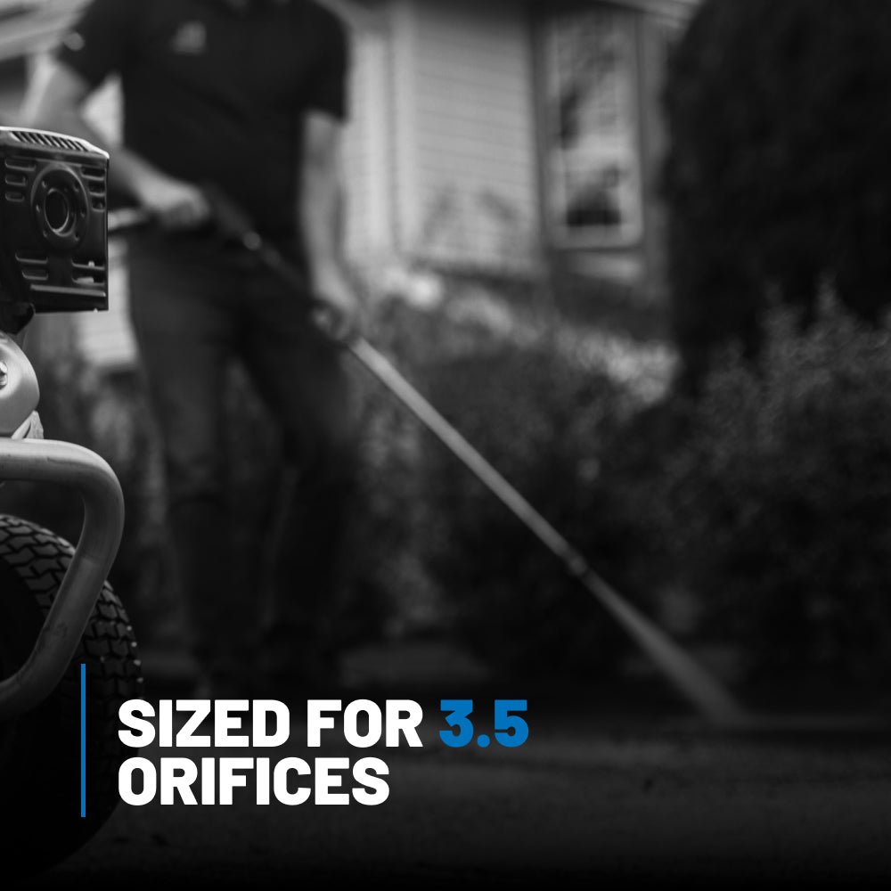 40° Quick Connect Spray Pressure Washer White Nozzle - 3.5 Orifice