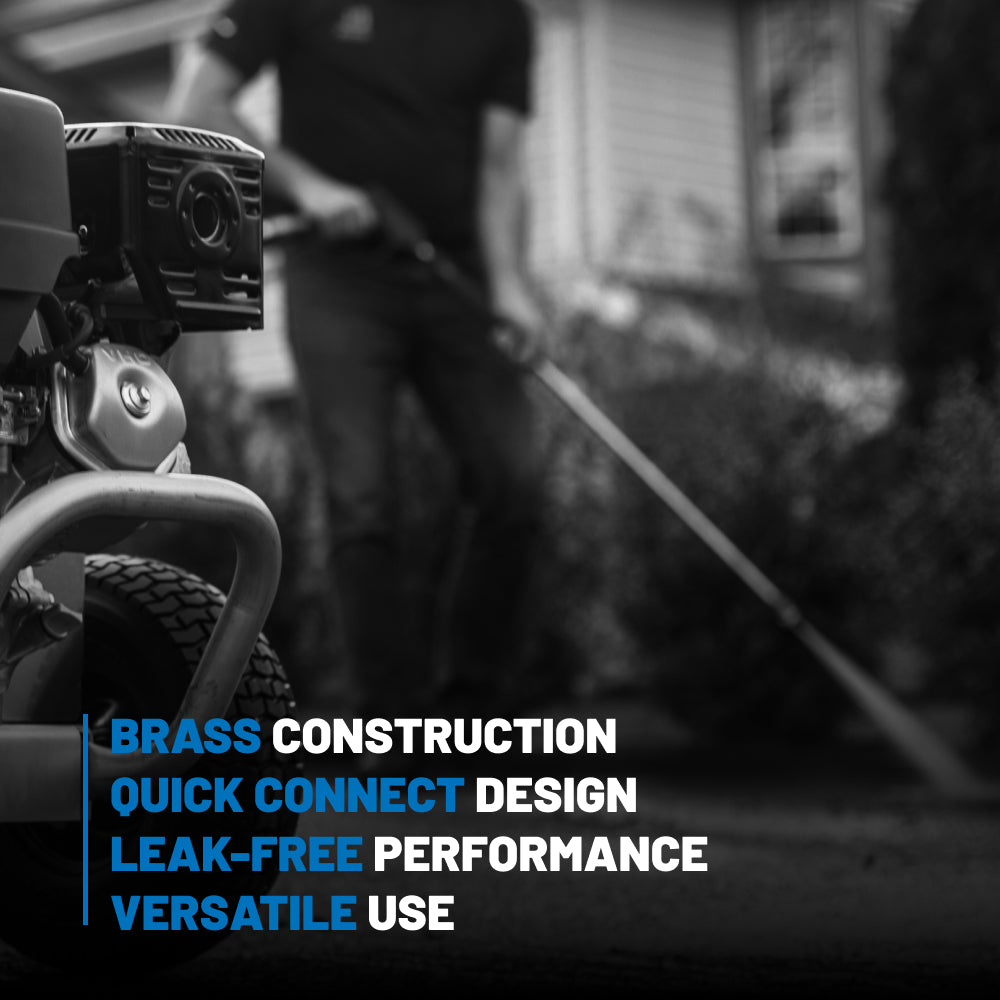 1/4" MNPT 4,000PSI Quick Connect Brass Coupler