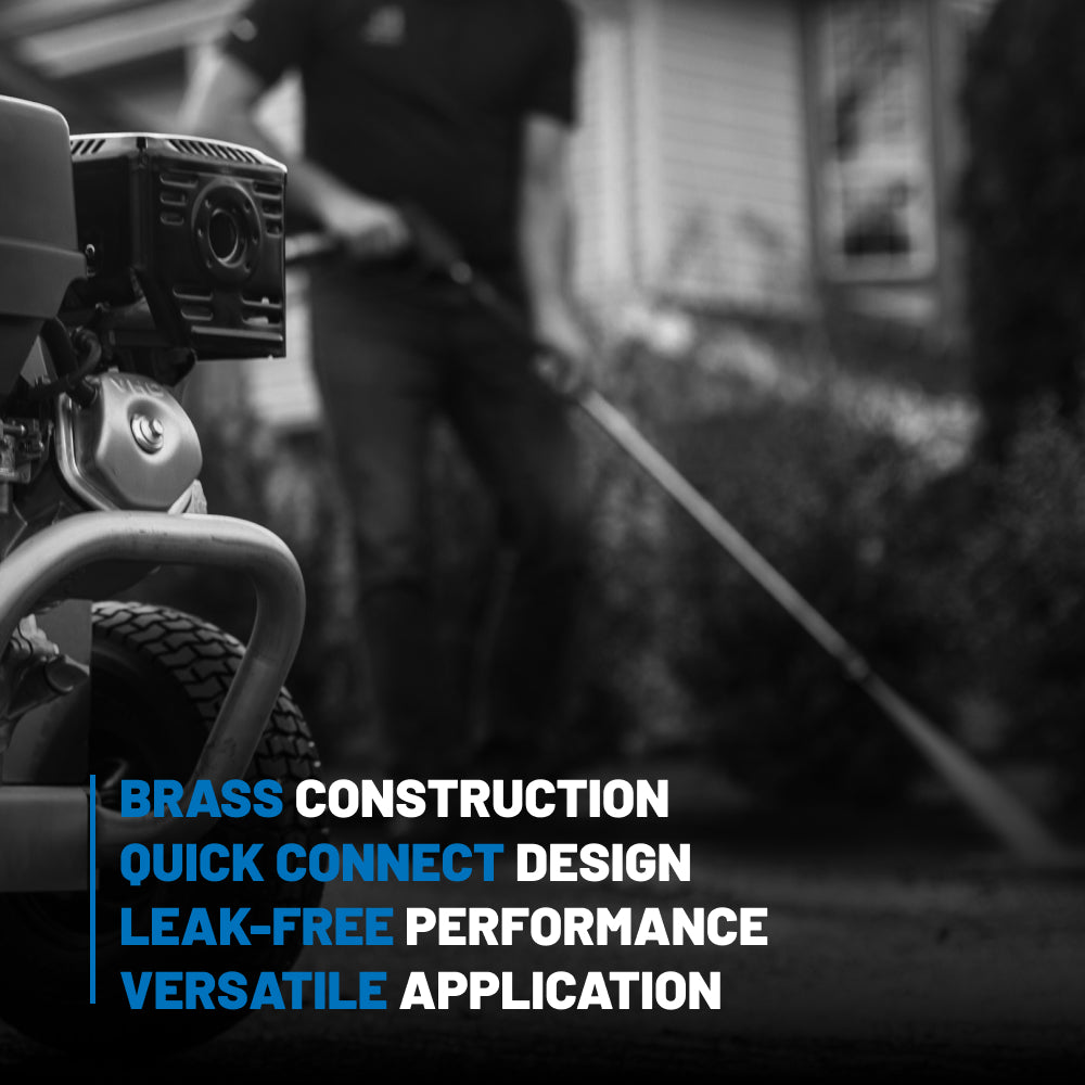 3/8" MNPT 4,000PSI Quick Connect Brass Coupler