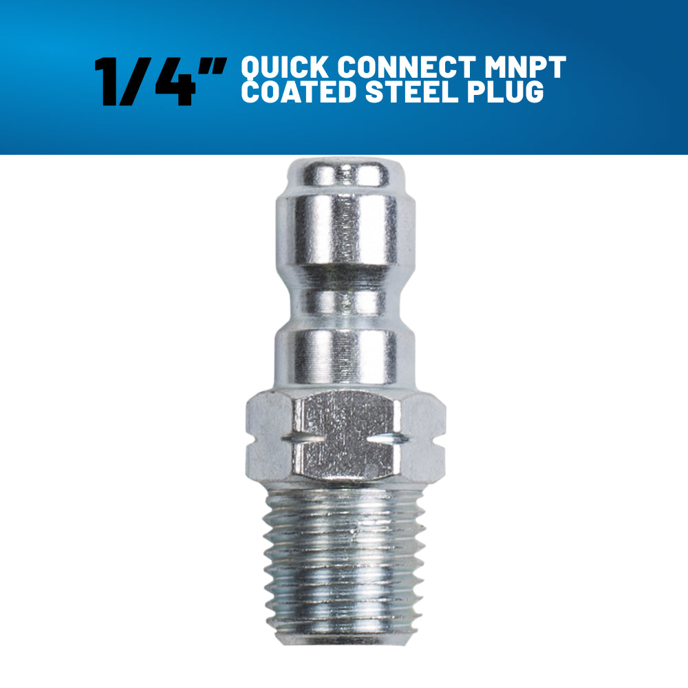 1/4" MNPT 5,000PSI Coated Steel Fitting