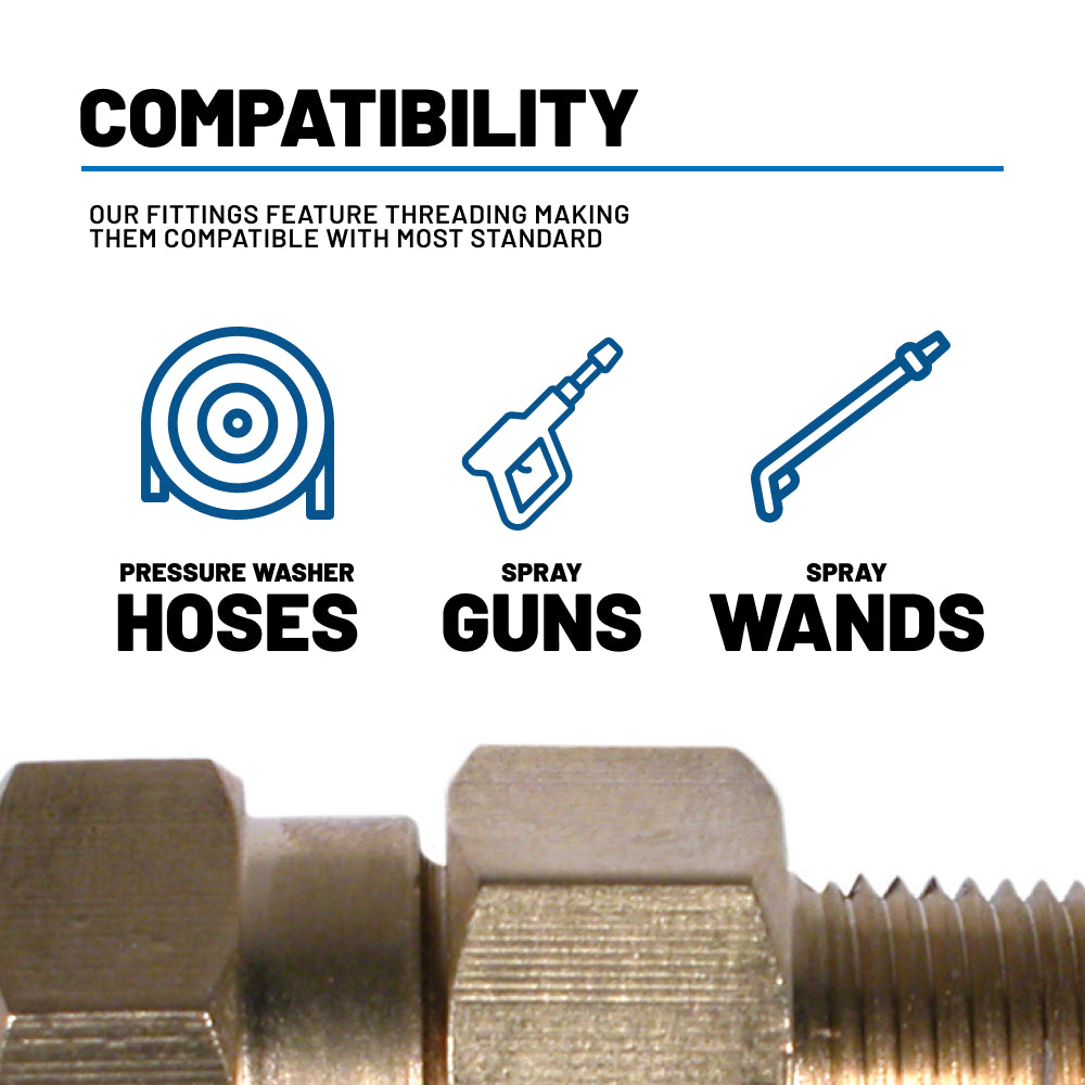 3/8" QC FNPT Fitting Brass Swivel