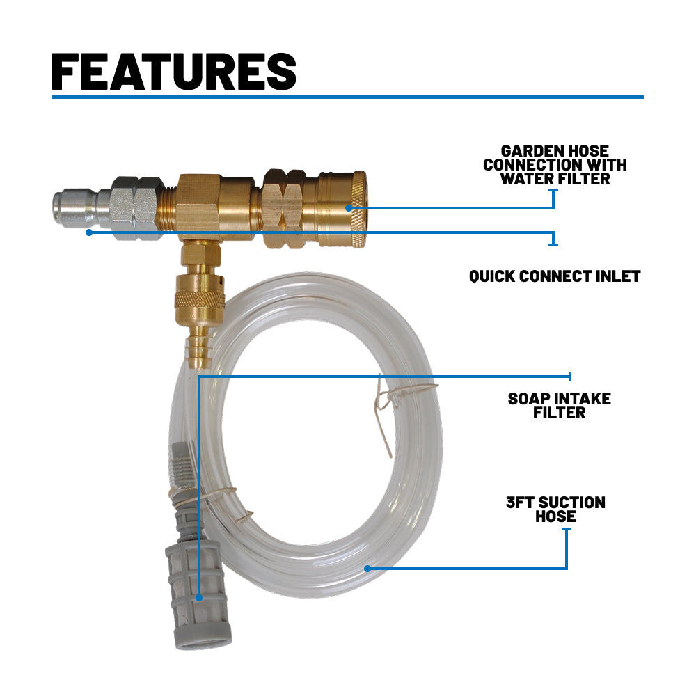3/8" Low Pressure Chemical Injector