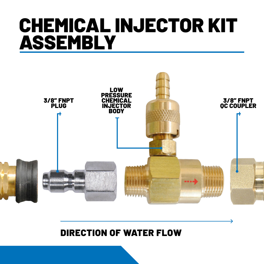 3/8" Low Pressure Chemical Injector