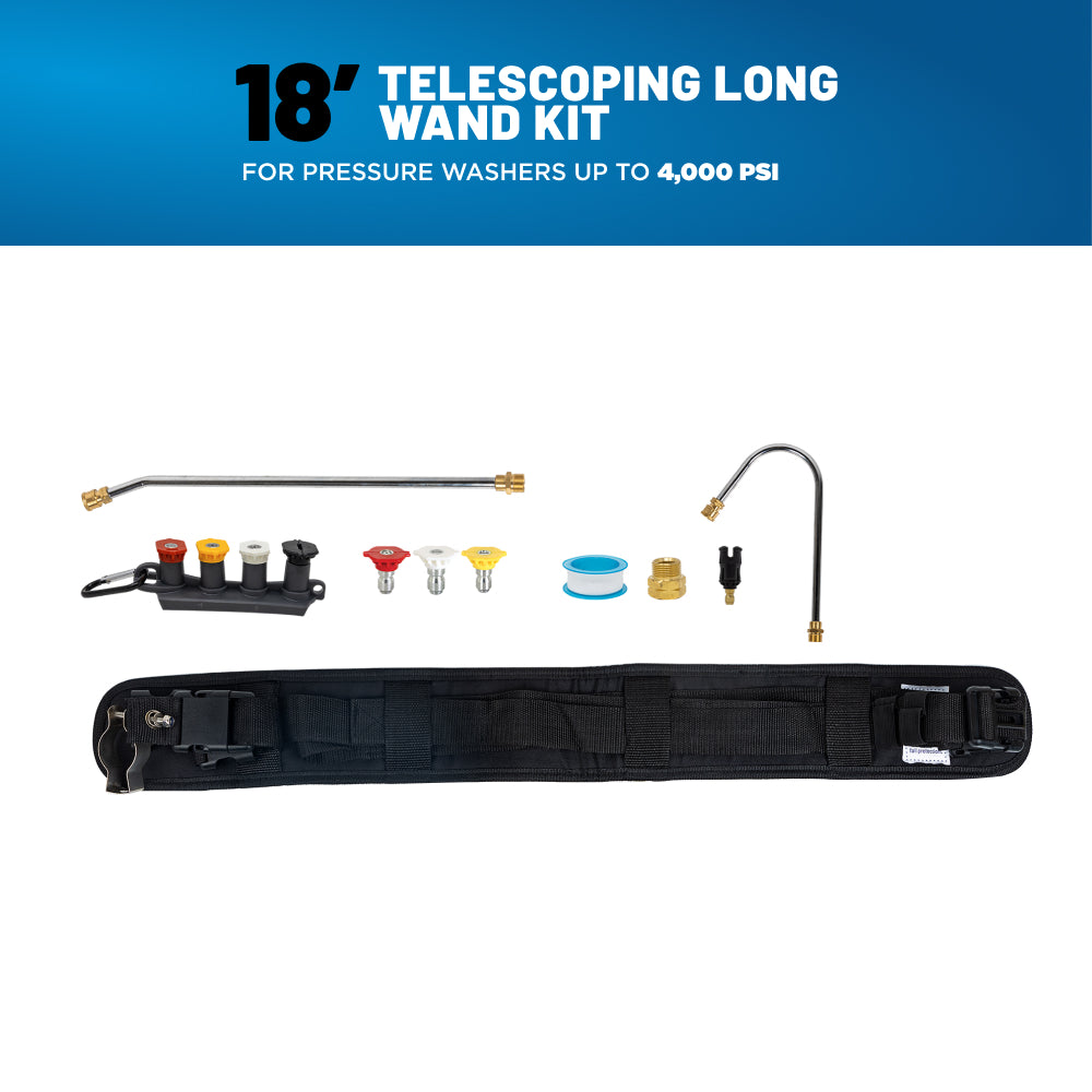 18' Telescoping Pressure Washer Wand Belt Kit