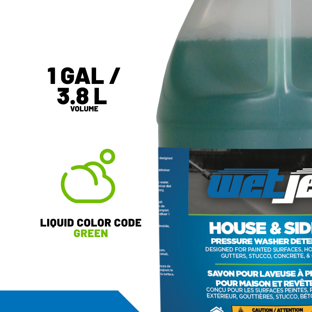 Pressure Washer House and Siding Detergent – 1 Gallon