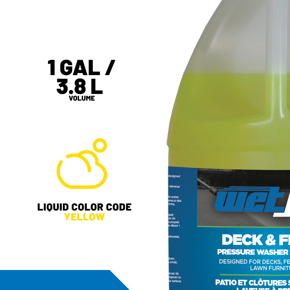 Pressure Washer Deck and Fence Detergent – 1 Gallon