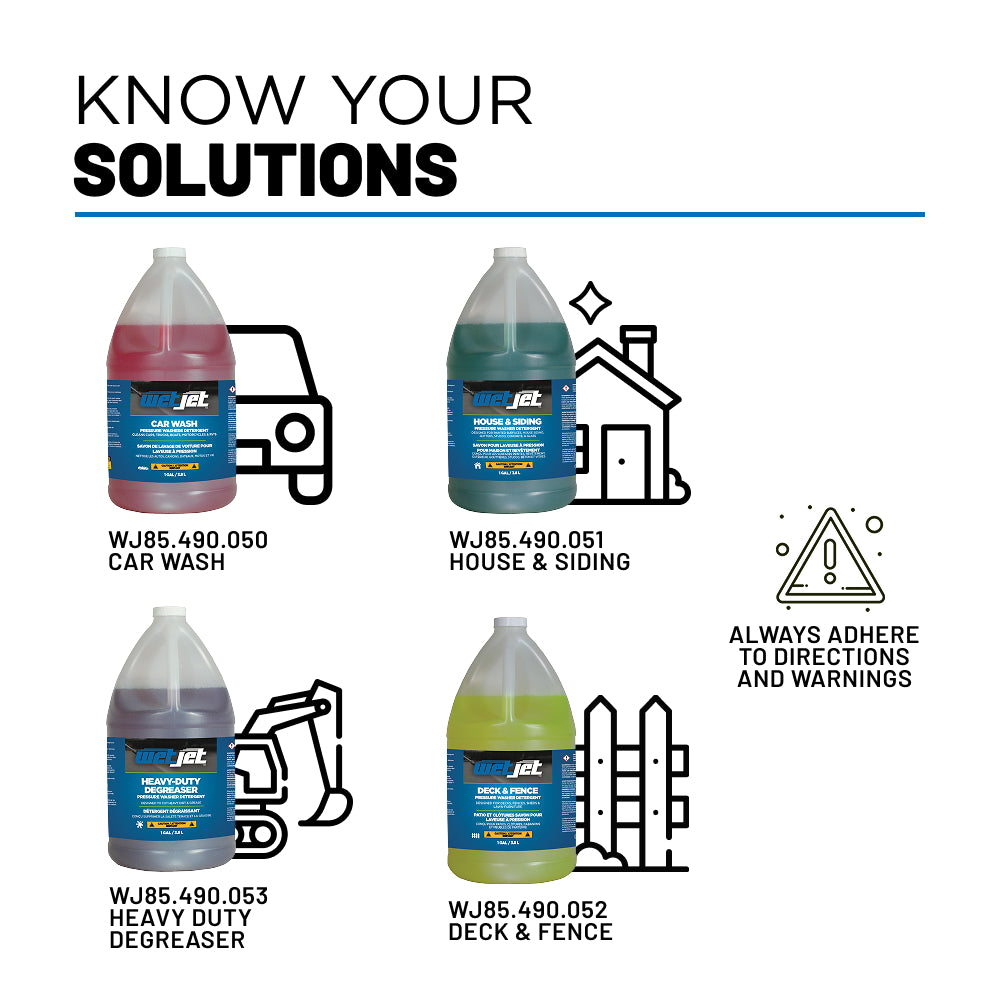 Pressure Washer Deck and Fence Detergent – 1 Gallon