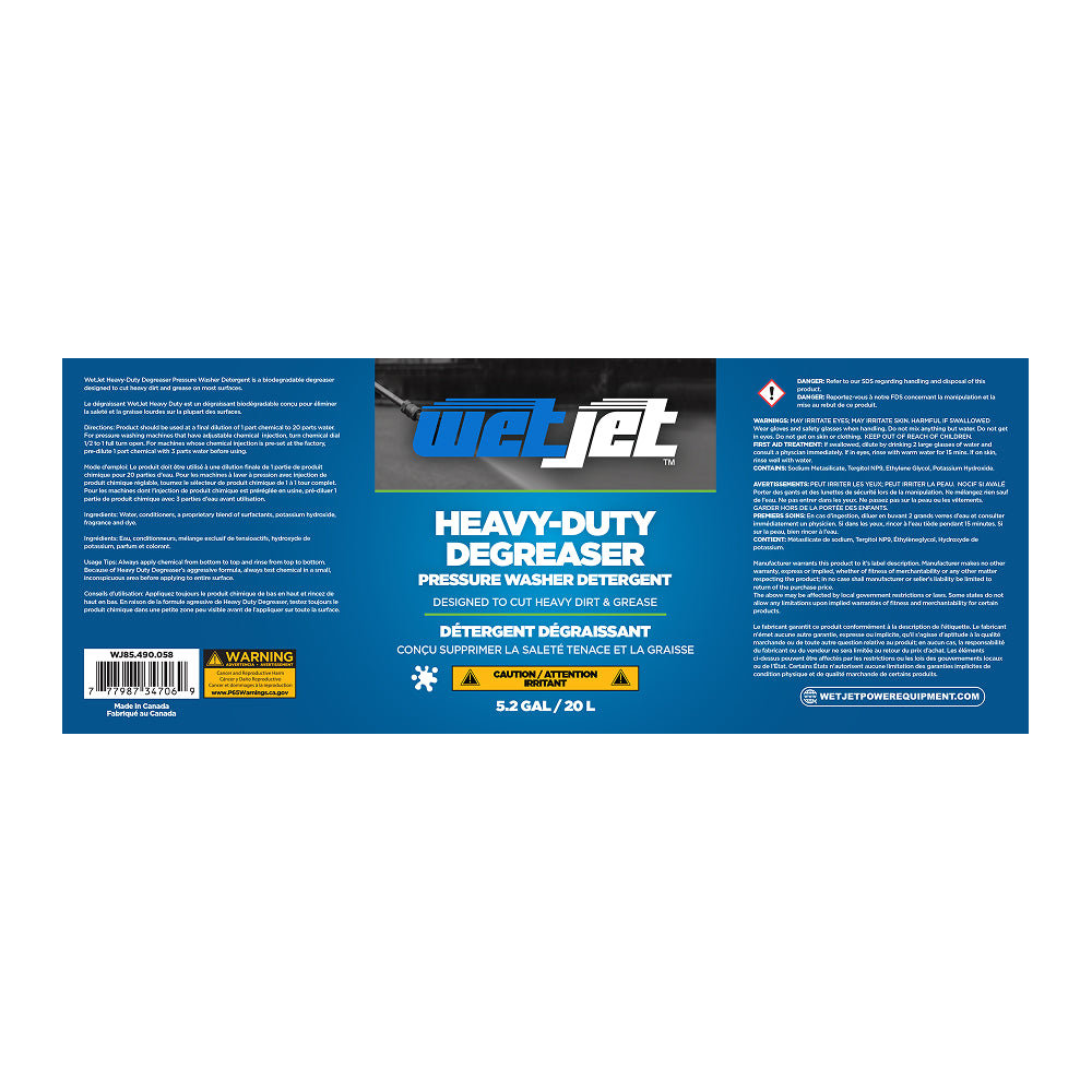 Pressure Washer Heavy Duty Degreaser – 20L