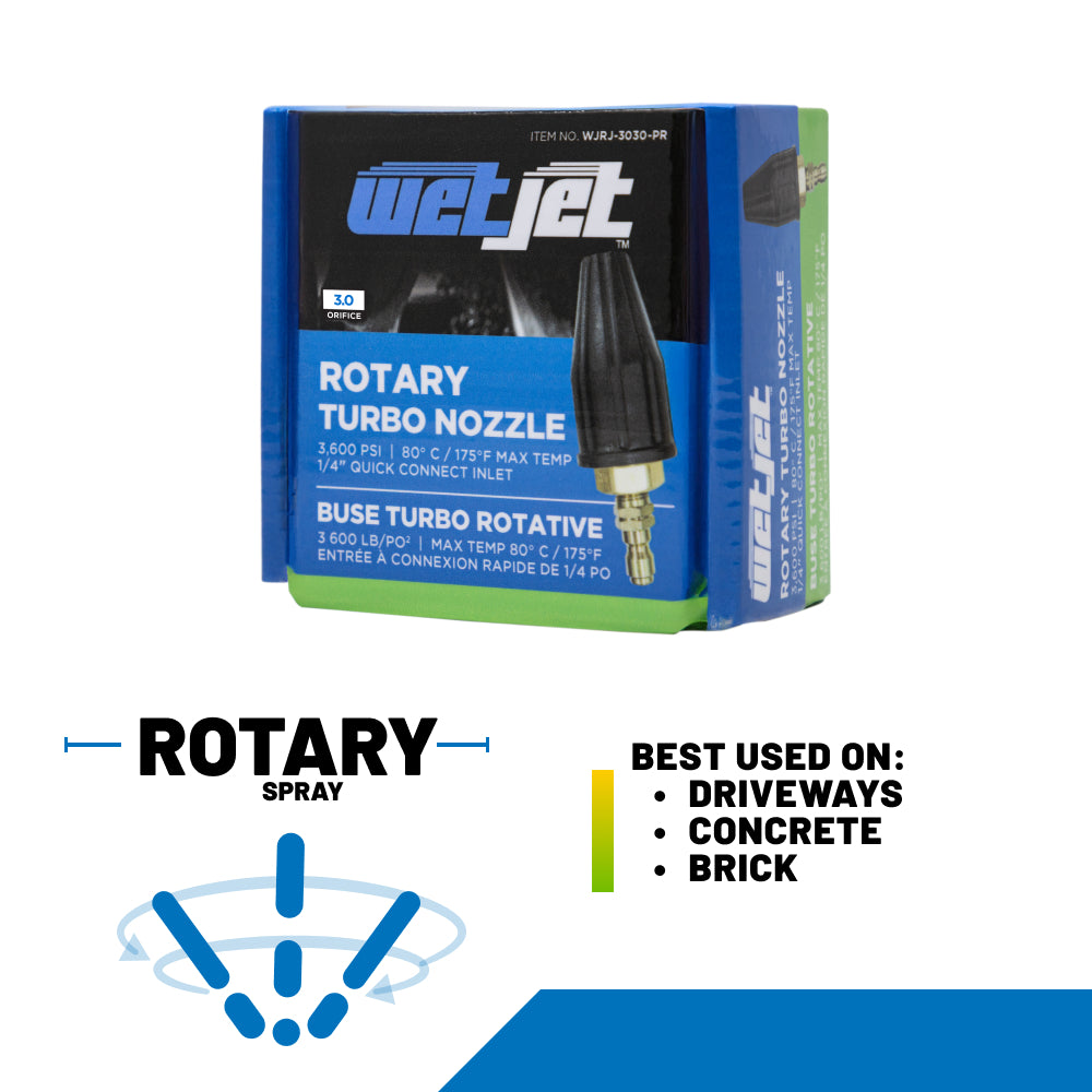 Rotary Turbo Pressure Washer Nozzle 3.0 Orifice