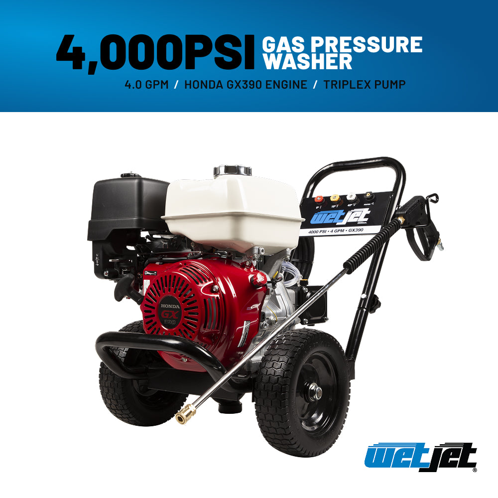 4000PSI 4.0GPM Gas Pressure Washer with Triplex Pump - WJ4013HA