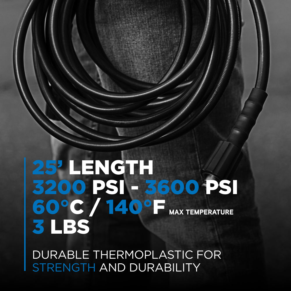 25' 3200PSI 1/4" Thermoplastic Hose