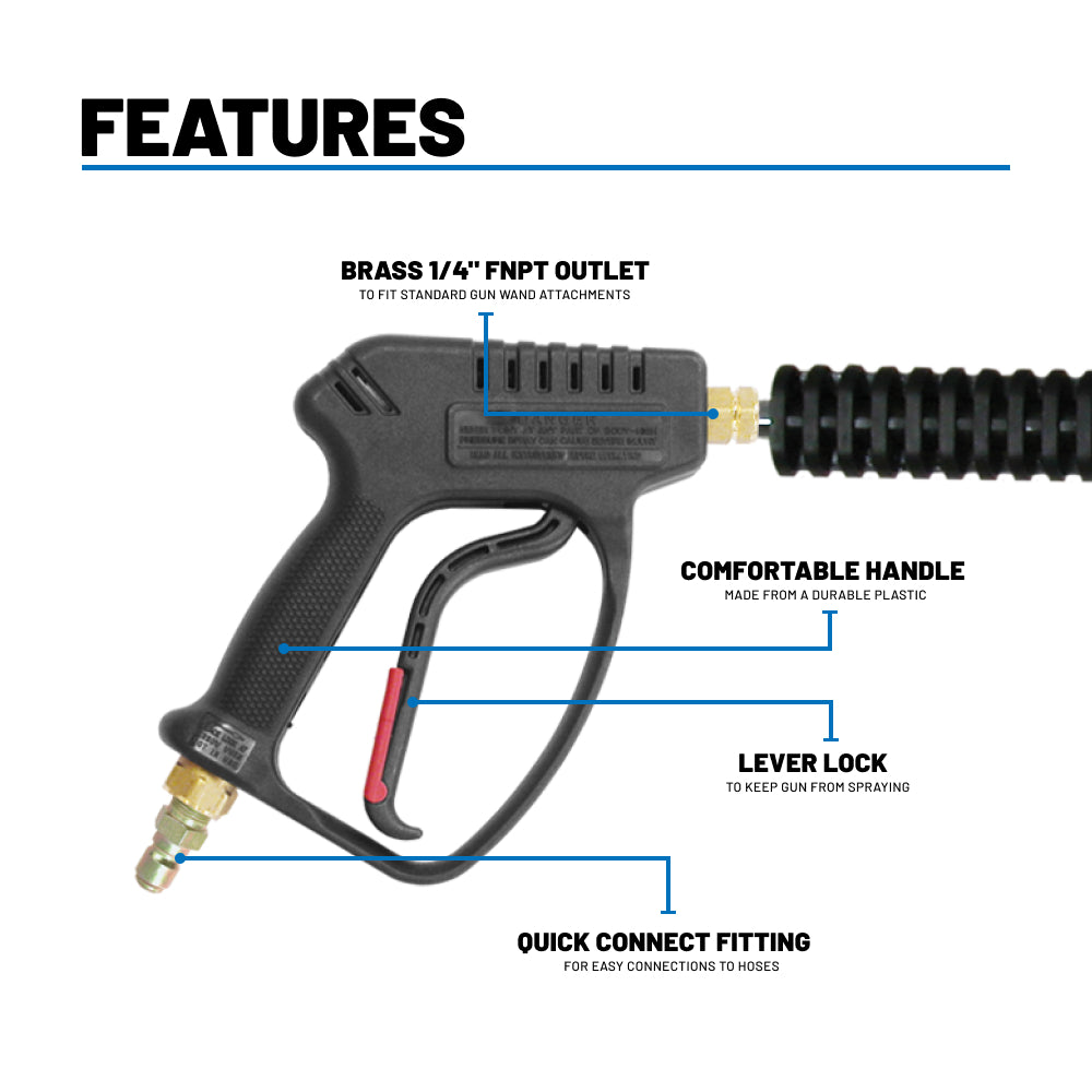 36" Pressure Washer Gun & Wand Assembly