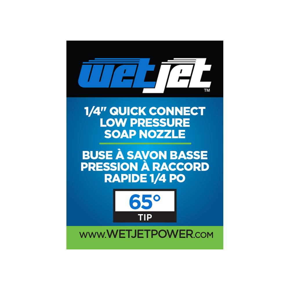 65° 1/4" Quick Connect Chemical Pressure Washer Brass Nozzle - 4.0 Orifice