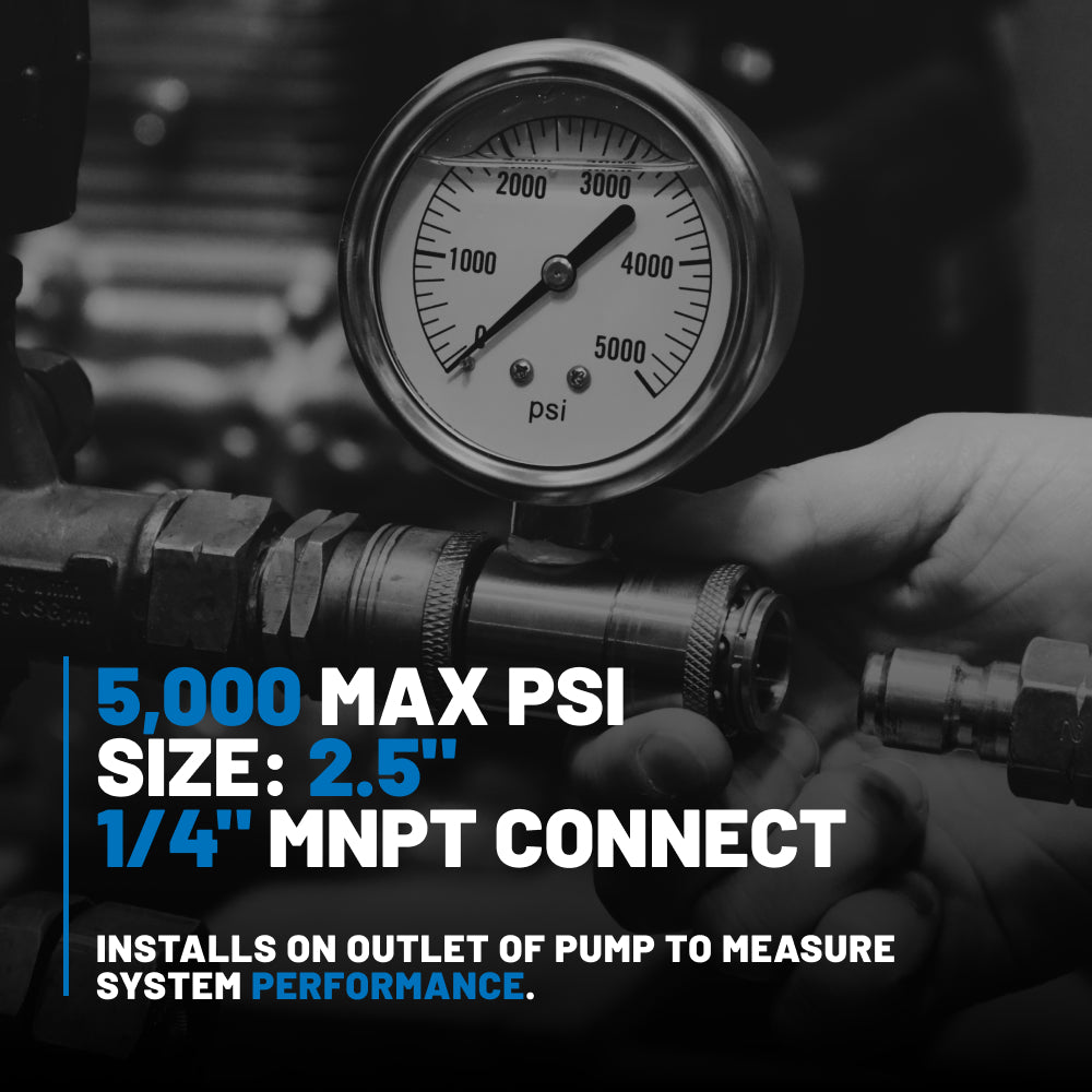 Stainless Steel Glycerin Pressure Gauge