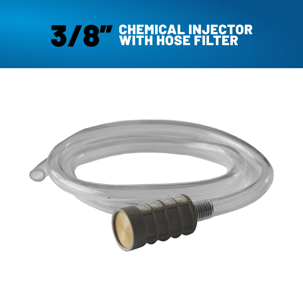3/8″ Chemical Injector With Hose & Filter