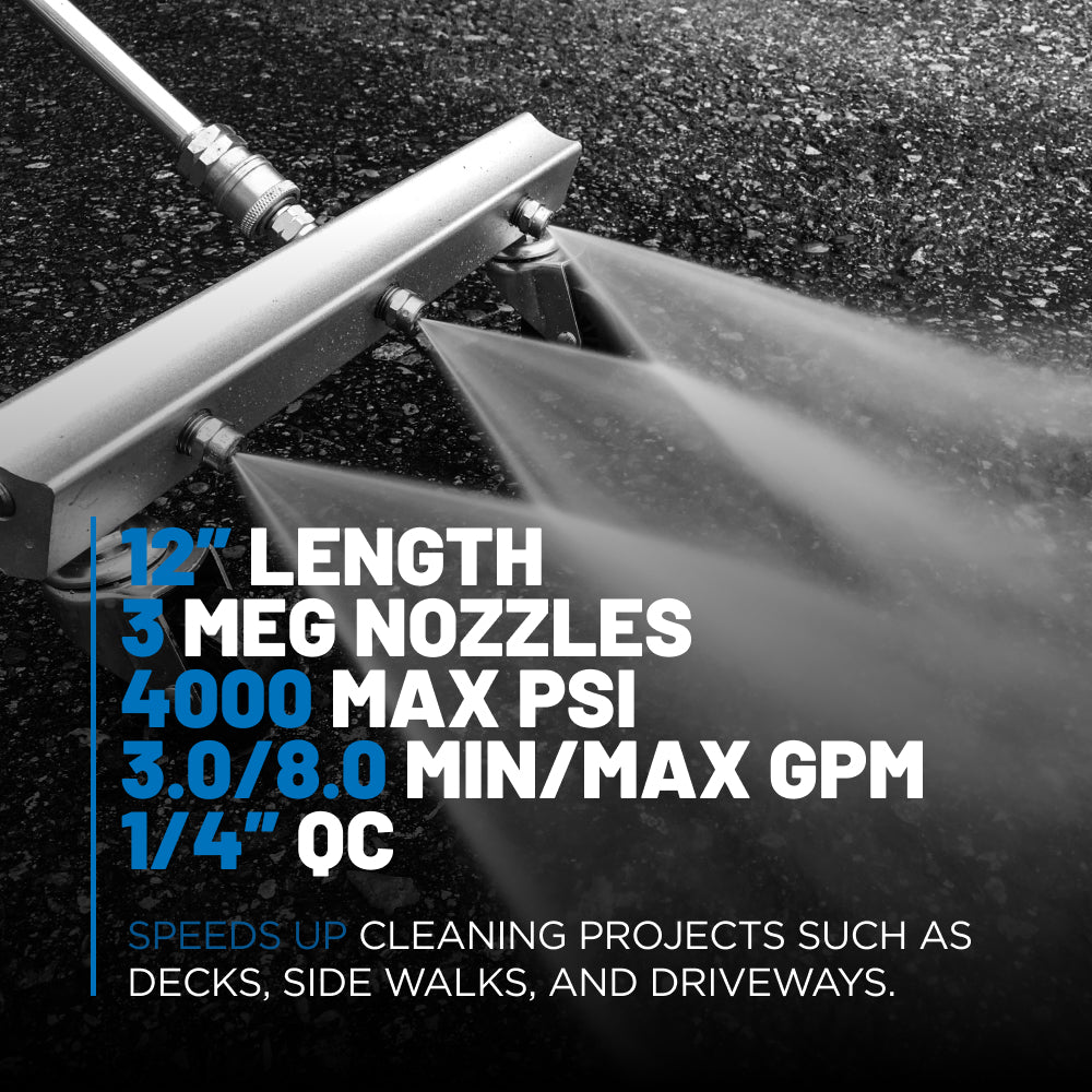 12" Pressure Washer Water Broom