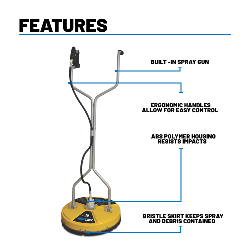 16" Whirl-A-Way Pressure Washer Surface Cleaner