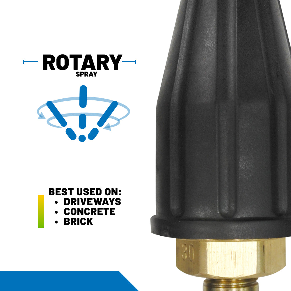 Rotary Turbo Pressure Washer Nozzle 3.0 Orifice