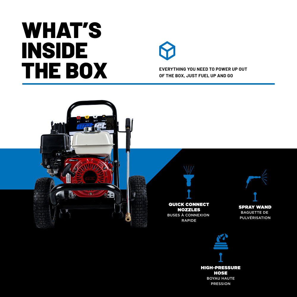 3200PSI 2.8GPM Gas Pressure Washer with Axial Pump -  WJ3265HA
