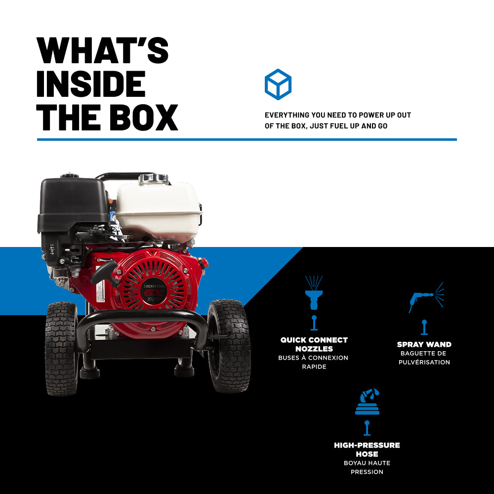 4000PSI 4.0GPM Gas Pressure Washer with Triplex Pump - WJ4013HA