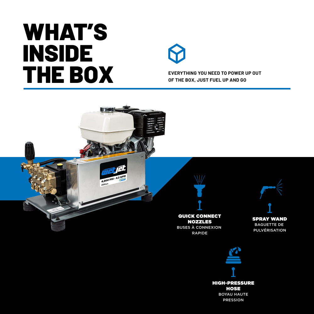 4200PSI 4.2GPM Truck Mount Cold Water Pressure Washer -  WJ4213HTBGS