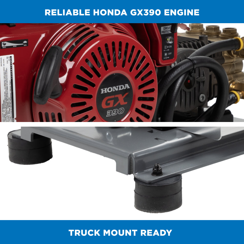 4200PSI 4.2GPM Truck Mount Cold Water Pressure Washer -  WJ4213HTBGS