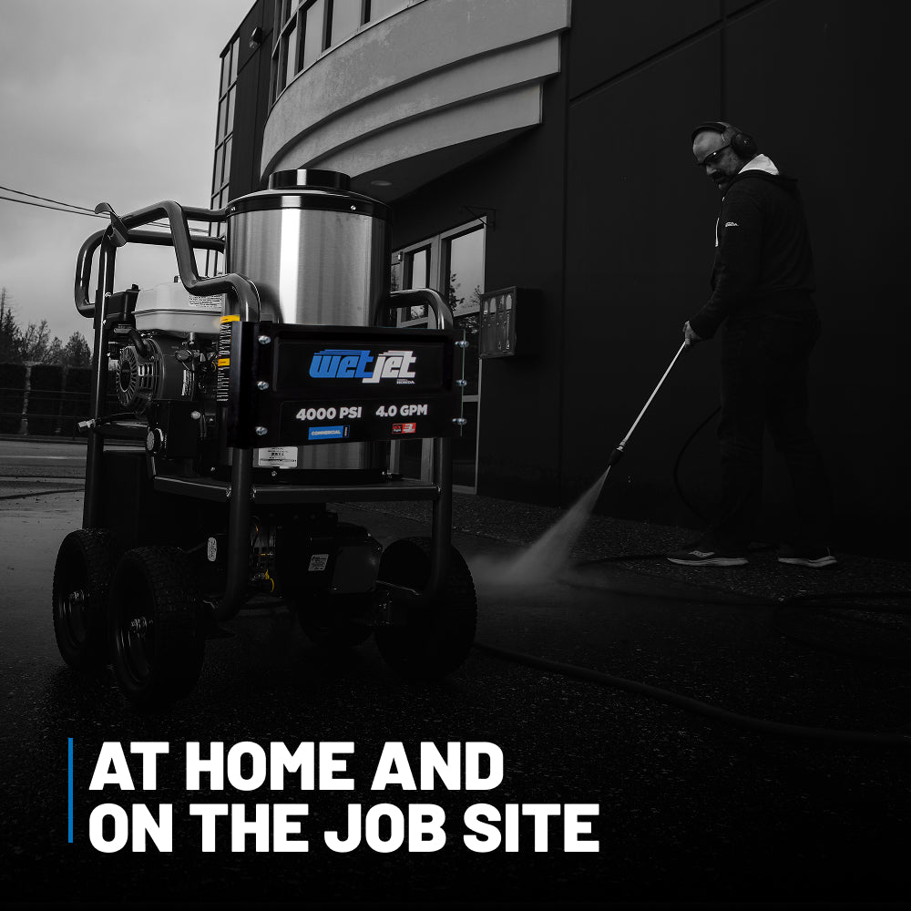 4000PSI 4.0GPM Hot Water Pressure Washer with Triplex Pump -  WJHW4013HA