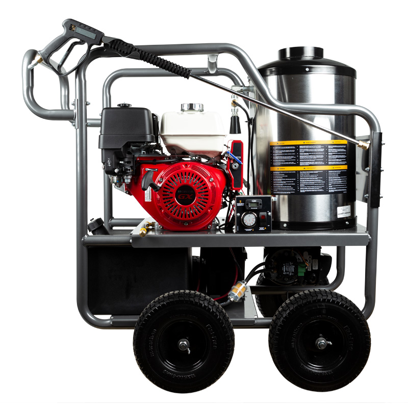 4000 Psi 4gpm Hot Water Pressure Washer With A Honda Gx390 Engine And